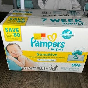 Brand new pamper wipes sensitive